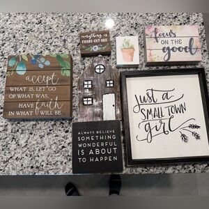 Decorative Wooden Wall Art Set